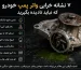 اینفوگرافیک ۷ نشانه خرابی واتر پمپ خودرو: نشتی مایع خنک‌کننده، بالا رفتن آمپر آب، صدای ناله یا سوت، خروج بخار از کاپوت، زنگ‌زدگی و رسوب، باد گرم ضعیف بخاری و لق زدن فولی واتر پمپ